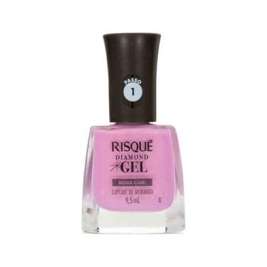Imagem de Esmalte Rosa Risqué Diamond Gel Cupcake de Morango Cremoso 9,5 ml