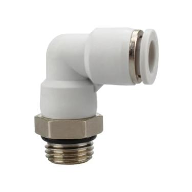 Imagem de G1/20.3 cm 1/10.2 cm 3/20.3 cm 1/5.1 cm fêmea x 4 6 8 10 12 mm tubo cotovelo latão pneumático acessórios de ar conector push in para compressor de ar (10-G03)