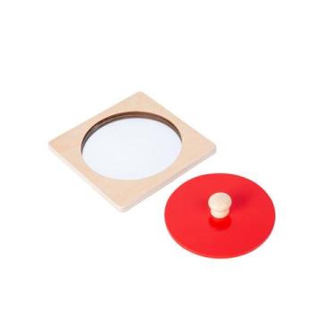 Imagem de Kit de brinquedos Adena Montessori Mirror Peekaboo Knob Puzzle 6-12M