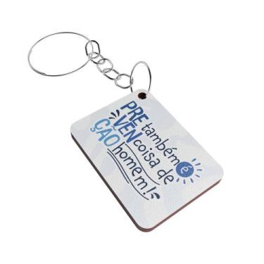 Imagem de Kit Chaveiro MDF Novembro Azul Campanha de Conscientização - R9 Decor,