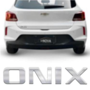 Imagem de Emblema Letreiro GM Onix 2000 a 2022 Porta Malas Cromado - Marcon
