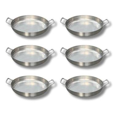 Imagem de Kit 6 Frigideiras Pergaminho Panelinha N18 600ml Para Porção E Massas 