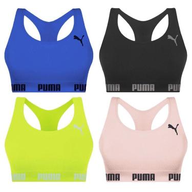 Imagem de Kit 4 Tops Puma Nadador Sem Costura Feminino