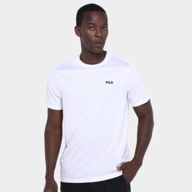 Imagem de Camiseta Fila Myler Masculina, Branco, Preto, P