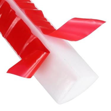 Imagem de HARFINGTON Acabamento de parede de molde redondo flexível 1,8 cm x 2,2 cm x 393,7 cm Tira de acabamento moldada com borda de borracha dobrável para canto piso de teto banheiro bancada, branca