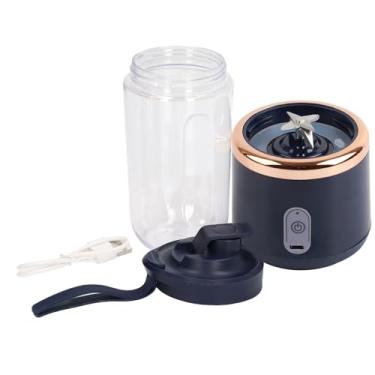 Imagem de GLOGLOW Mini Mini Liquidade Quick Mistura 6 Xícaras Pretas de Squeakyr Elétrico para Vegetação Com Shake Frutas para Cozinhar Acampamento (Azul, 6blades, tampa)