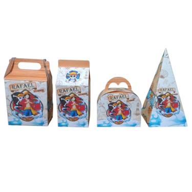 Imagem de Kit Festa One Piece 32 Caixinhas Surpresa Personalizadas Lembrancinhas Aniversário