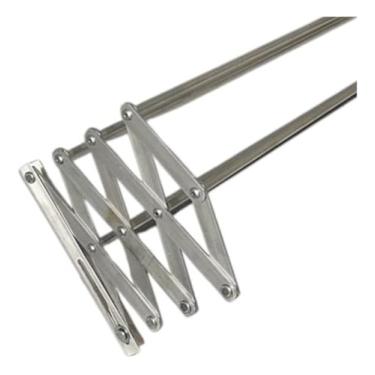 Imagem de Varal Sanfonado de Parede 40cm – 100% em Alumínio, Compacto e Resistente, Ideal para Lavanderia, Área de Serviço e Apartamentos + 12 Prendedores