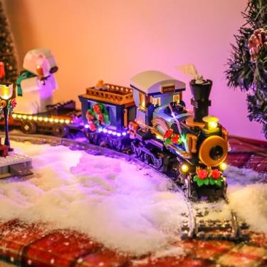 Imagem de BRIKSMAX 2.0 Light Kit Compatible with Lego Icons Holiday Express Train 10361 Building Sets- LED Lighting Kits (Accessories Only), Cable-Hiding Tech for Display, Gifts & Collectors