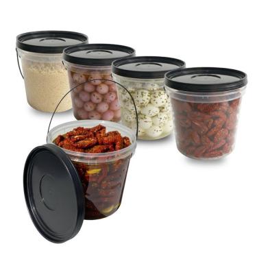 Imagem de Balde Transparente 3.2L Para Armazenar Água