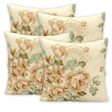 Imagem de Kit 4 Capas de Almofadas Favinho 40x40 C/ Zíper PIQUET Estampadas - Be