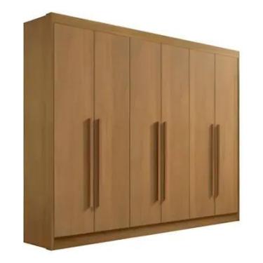 Imagem de Guarda Roupa Casal 6 Portas Athos Cinamomo Mdf Ddoro DDoro Móveis - MO