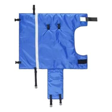 Imagem de Bothyi Roupas quentes para bezerros em tecido Oxford azul, acessórios à prova de frio para manter os bezerros aquecidos e confortáveis, jaqueta com manta, L Waterproof
