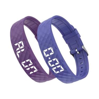 Imagem de Pulseira Inteligente LED À Prova d'Água, Digital, Com Pedômetro E Alar