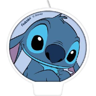 Imagem de Vela para Aniversario STITCH Plana - Festcolor