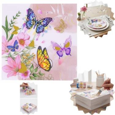 Imagem de Kit 20 guardanapos para decoupage estampas variadas decorações em mesa