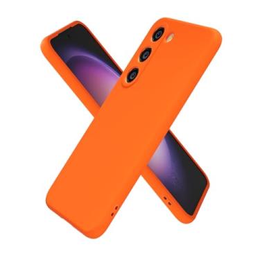 Imagem de oakxco Capa de silicone para Samsung Galaxy S23, ultrafina e fina para mulheres e meninas, cor lisa lisa minimalista estética fofa design feminino, gel de borracha macia TPU com capa para câmera
