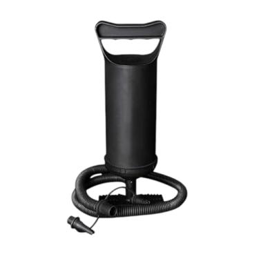 Imagem de Bomba de Ar Manual com Pedal Dupla Ação — Enche 2x Mais Rápido, com 3 Bicos Adaptadores Ideal para Colchões, Piscinas e Bóias, Botes, Inflador Manual Enchimento Duplo, Portátil e Leve,
