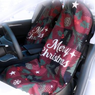 Imagem de Toalha universal de capa de assento de carro, à prova d'água, lavável, proteção contra suor para assentos dianteiros, antiderrapante, serve para carros, caminhões, SUVs, ideal para academia, crianças