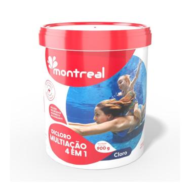 Imagem de Cloro Montreal Multiação 4 em 1 Balde - Desinfetante, Algistático e Alcalinizante 900g