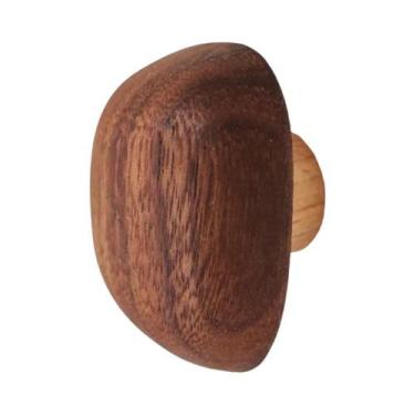 Imagem de Madeira maciça em forma de seixo do armário Porta Gaveta Handle, Nordi