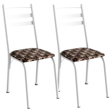 Imagem de Kit 2 Cadeiras Tubular America 061 Branco  ARTEF