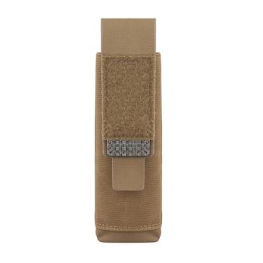 Imagem de Coldre de lanterna tática, bolsa para lanterna Molle, bolsa organizadora vertical pequena de ferramentas para acampamento, caminhada, escalada, mochila cinto