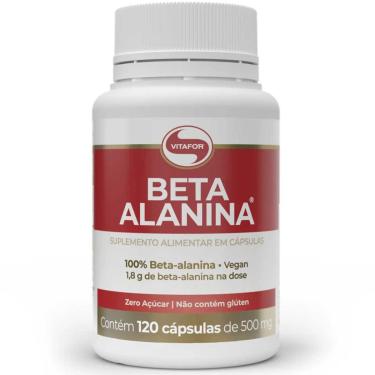 Imagem de Beta Alanina capsula 500mg com 120 Vitafor 100% Beta-Alanina