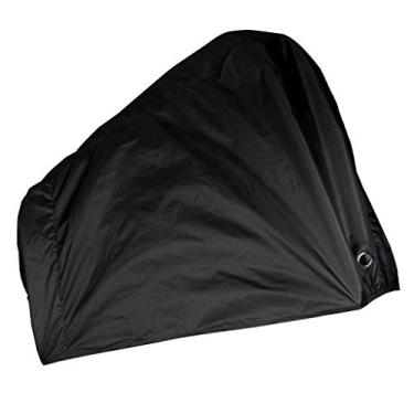 Imagem de Luzhengyang Capa para bicicleta ao ar livre ou | Capa de chuva com orifício de bloqueio | Design de roubo |íon | Bolsa de armazenamento portátil | 200 x 70 x 110 cm - preta