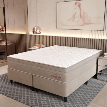 Imagem de Cama Box Queen (158x198) D26 Creme Suecia Pocket Topazio Colchões