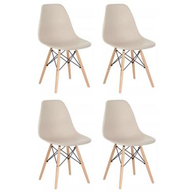 Imagem de Conjunto 4 Cadeiras Eames Eiffel Dkr Movescan Nude