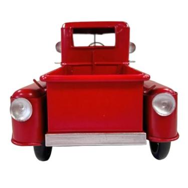 Imagem de Kuntesetty Estatueta de caminhão em metal, ornamento de mesa, escultura para sala de estar, lareira ou mesa de trabalho.