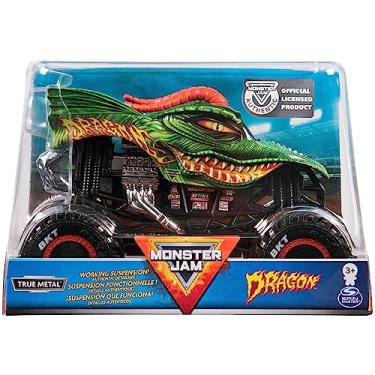 Imagem de Monster Jam, Official Dragon Monster Truck, Die-Cast Vehicle, 1:24 Scale