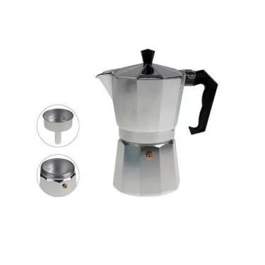 Imagem de Cafeteira Italiana Alumínio 150ml 3 Xícaras Café Expresso - Show Canec