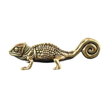 Imagem de KiBcsLic Estatueta de animal de estimação para cerimônia do chá Kung Fu, decoração para painel de carro, ornamento de mesa, miniatura de estátua de latão para, Style B