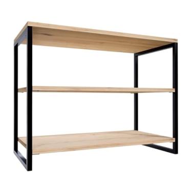 Imagem de Sapateira Hall de Entrada, Sapateira Banco Organizadora -Três Andares Madeira Metal, 60×47×30cm