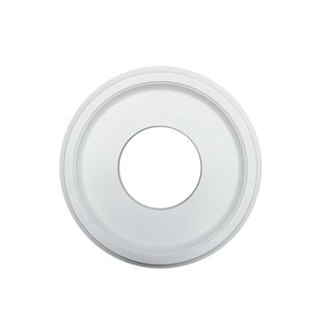 Imagem de Generic Base de lustre com medalhão de teto, fácil instalação, design minimalista, acabamento em disco de PU para luminária de teto, ideal para casa, quarto, Branco
