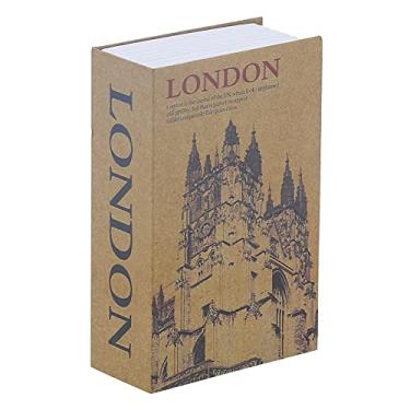 Imagem de ZAWELIYO Cofre de Livro Caixa de Armazenamento de Dinheiro Escondida para Suprimentos Domésticos, Forro de Aço Inoxidável Durável, Adequado para Depositar Moedas, Cartões Bancários, Documentos para