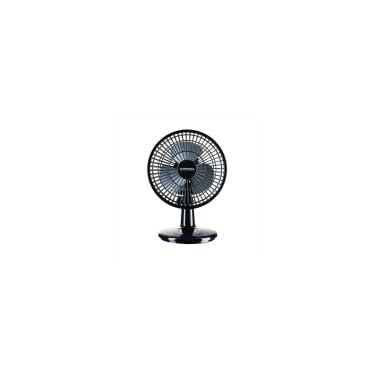 Imagem de Mini Turbo Ventilador de Mesa 20cm, 127V, Potente (Preto e Prata)