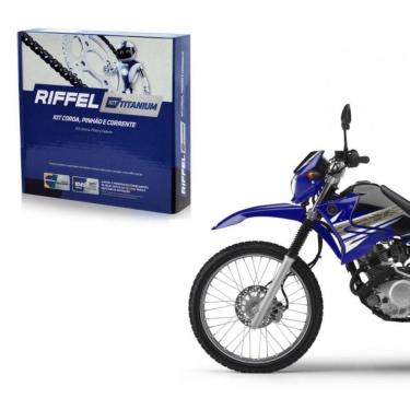 Imagem de Kit Relação Transmissão Riffel Xtz 125 De 2003 Ate 2015