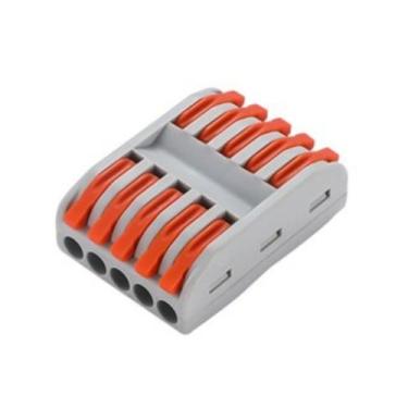 Imagem de Kit 10 Conector Fio Elétrico 5mm² 250V32A Vias e Fases Compacto Deriva