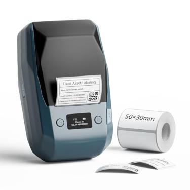 Imagem de NIIMBOT 5.1 cm Bluetooth Label Maker M2 Impressora de adesivos de impressão inteligente colorida recarregável para pequenas empresas, escritório, escola, casa, armazenamento de cabos, compatível com