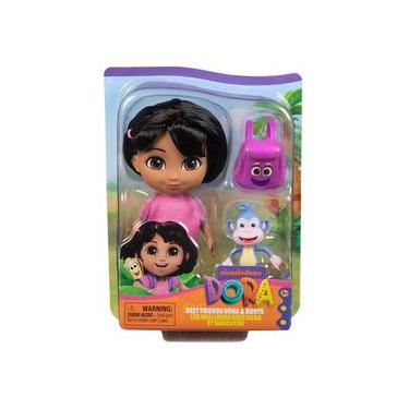 Imagem de Dora Aventureira - Boneca 15cm Com Macaco Botas E Mochila
