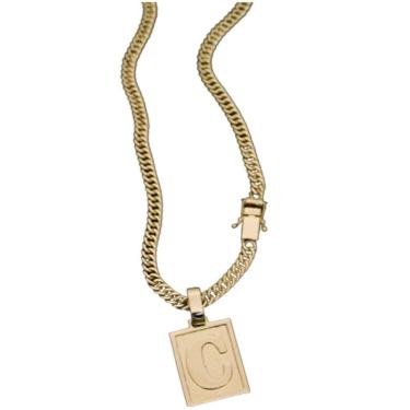Imagem de Cordão Grumet Pingente Com Letra C Top
