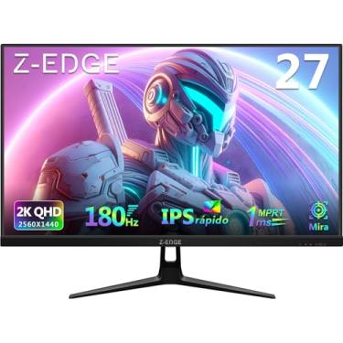 Imagem de Monitor gamer Z-Edge de 27 polegadas QHD 2560 x 1440 2K, taxa de atualização de 180 Hz, MPRT de 1 ms, monitor IPS rápido UG27QF com retículo, HDMI 2.0x2, DP 1.4x2