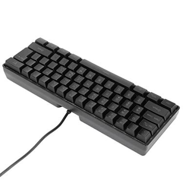 Imagem de SUNGOOYUE Teclado para Jogos K401 RGB, 61 Teclas, USB Com Fio, Design Ergonômico, Personalização Retroiluminada, Material ABS, Base de tripé Antiderrapante