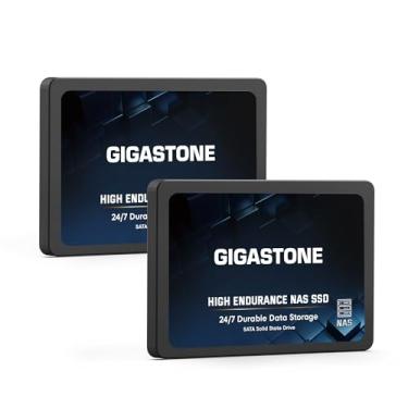 Imagem de Gigastone SSD NAS de 4 TB (pacote com 2) – Disco rígido interno de estado sólido RAID de alta resistência 24 horas por dia, 7 dias por semana, operação contínua, cargas de trabalho pesadas, negócios