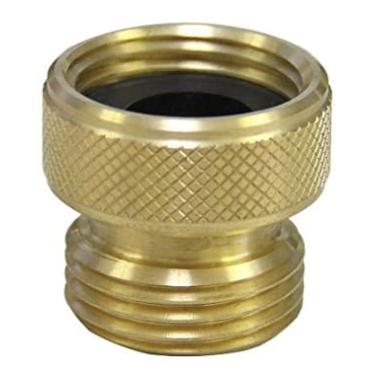 Imagem de Adaptador de uso de taxa de água inferior do regulador de fluxo de mangueira Mangueira de jardim de 3/10.2 cm Compensação de pressão do restritor de casa verde (2,5 gpm)