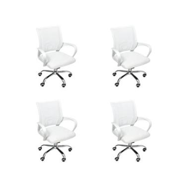 Imagem de Cadeira de Escritório Oficial Begonia Tela Mesh Ergonômica - Oficial W