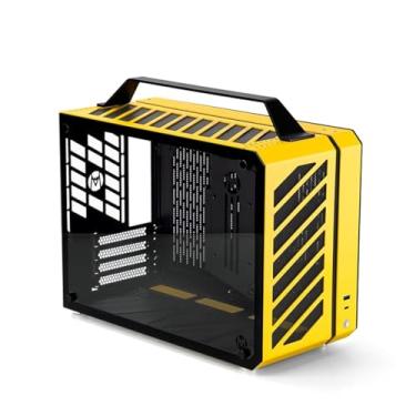 Imagem de MECHANIC MASTER C+MAX SPCC / Alumínio / Vidro Temperado / Micro ATX / MATX / 240 Água & 162 mm Caixa de Arrefecimento de Ar para Computador (Amarelo Vitalidade)